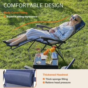 Zero Gravity Lounge Chair Set of 2