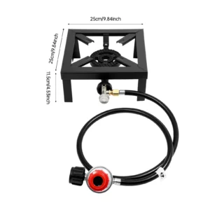 Portable Double Burner Outdoor Gas Stove Propane