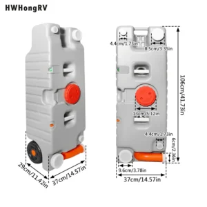 75L Portable RV Water Tank with Wheels, Local Fast Delivery