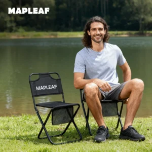 MAPLEAF Beach Chair Ultralight Portable Camping Chairs Foldable Travel Chair Hiking Folding Chair Outdoor Picnic Fishing chair